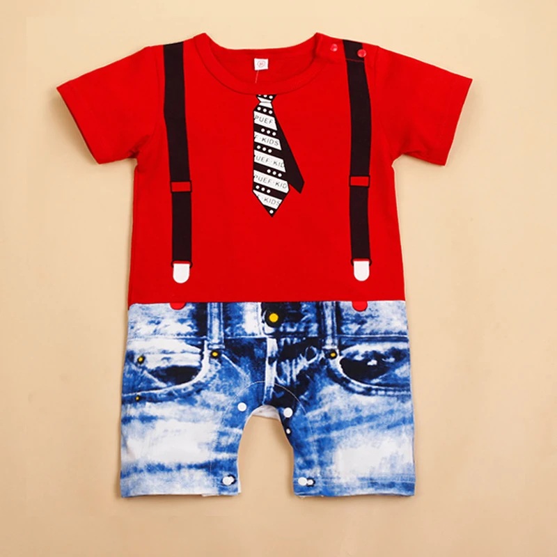 2019 горячая Распродажа крутые хлопковые комбинезоны для новорожденных мальчиков