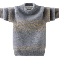 winter boys clothes 4 16y kids soft mink fleece comfortable kintted shirt baby boys sweaters teenage o neck pullovers outwear