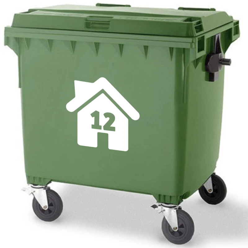 Набор из 4 наклеек с номером уличного дома на заказ | Дом и сад