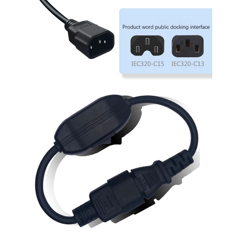 Power Extension Cord Iec320 C13-C14 Independent Control Switch For Computer Host Monitor(0.) | Обустройство дома