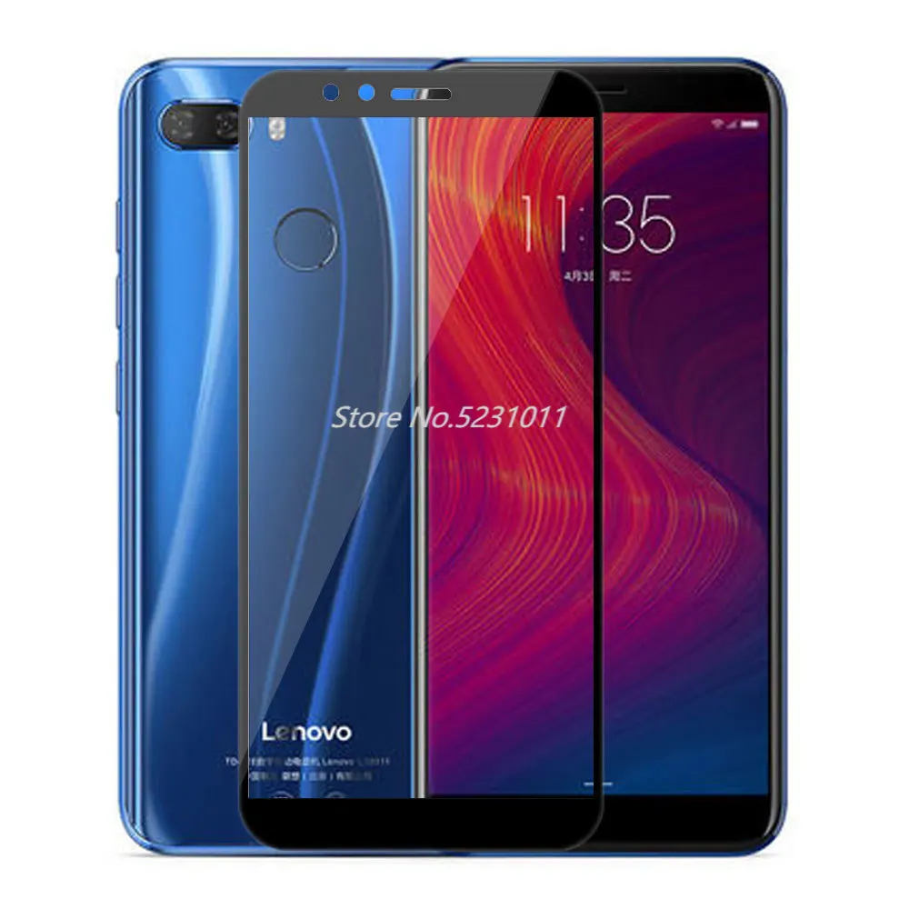 Защитный чехол 9H на весь экран из закаленного стекла для Lenovo K5 Play L38011 прозрачная HD