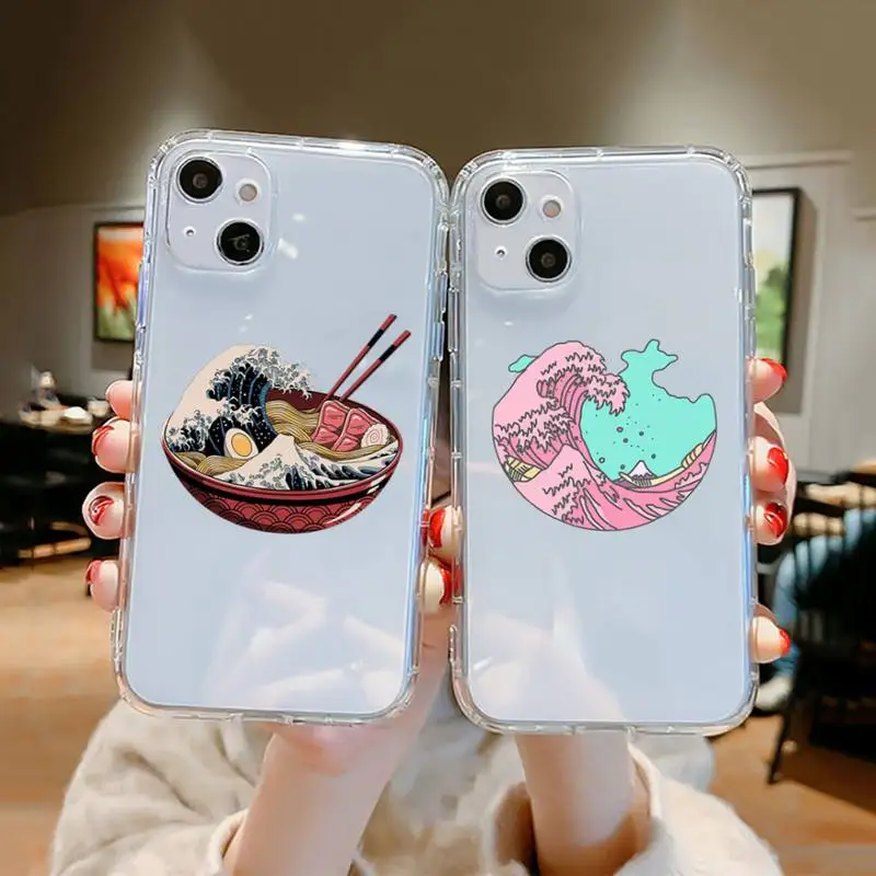 

wave surf summer surfing ocean Phone Case Clear Transparent for iPhone 11 12 13 mini pro XS MAX 8 7 6 6S Plus X 5S SE XR 2020