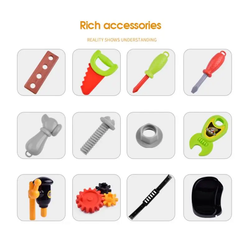 

Children Toys Electric Drills Tool Toys Set Simulation Drill Boy Puzzle Simulation Play House Toolbox Toy Set Gift For Kid