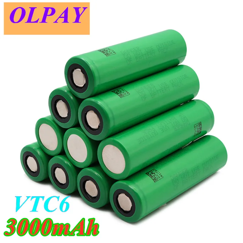 Литий ионная аккумуляторная батарея 3 7 в 3000 мАч для us18650 vtc6 20A Sony игрушки