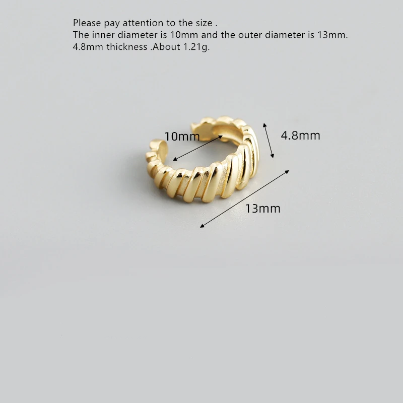 Серьги-Клипсы из стерлингового серебра s925 пробы с цирконом в форме сердца