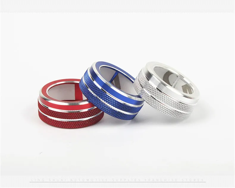 

Button Audio Stereo Volume Control Knob Ring Cover car Accessories for vw Tiguan mk2 Atlas t-roc Ateca 2017 2018 2019