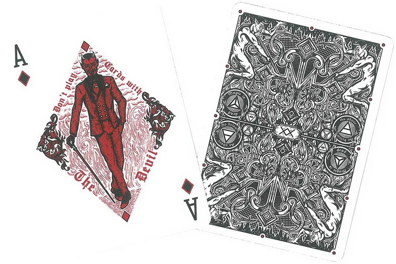Карты для игры в карты Madison Hellions от DM Ellusionist Deck велосипеда покера USPCC Custom Limited Edition