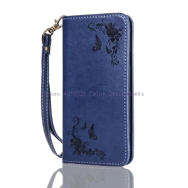 Dark Blue Искусственная кожа телефонные чехлы для samsung J730 J 7 Чехол-бумажник с откидной крышкой для samsung Galaxy J7 SM-J730F SM-J730FM J730FM/DS - Цвет: Dark Blue
