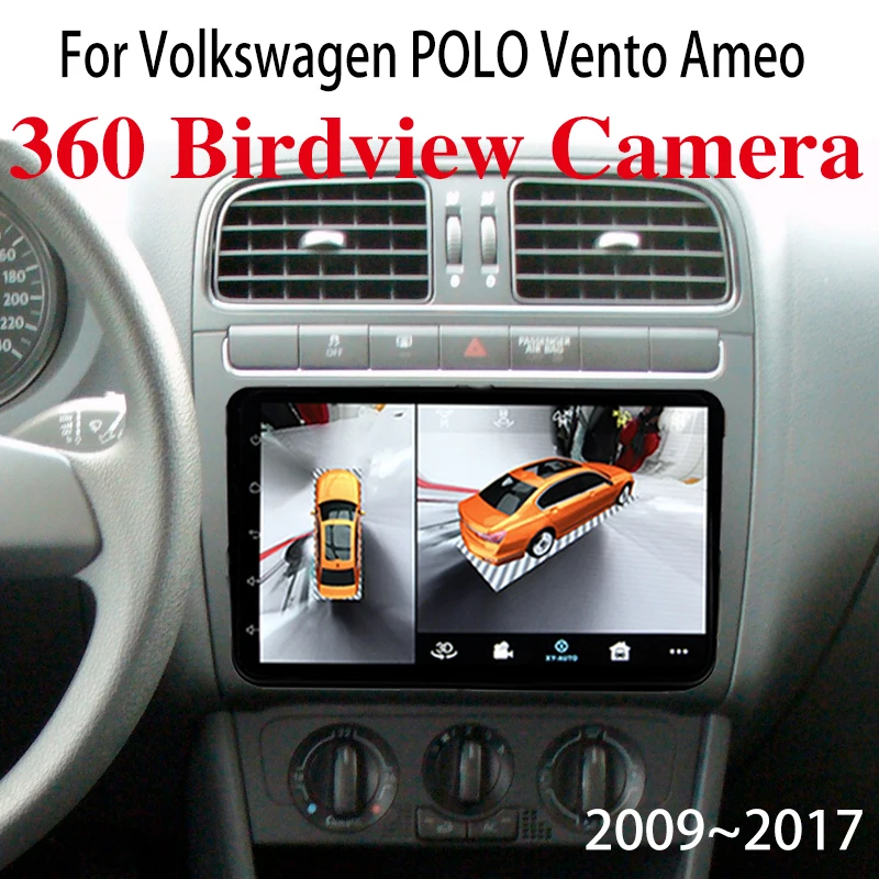 Автомагнитола для Volkswagen VW POLO Vento Ameo 6R 6C 61 2009 ~ 2017 GPS навигация CarPlay 360 | Автомобили и