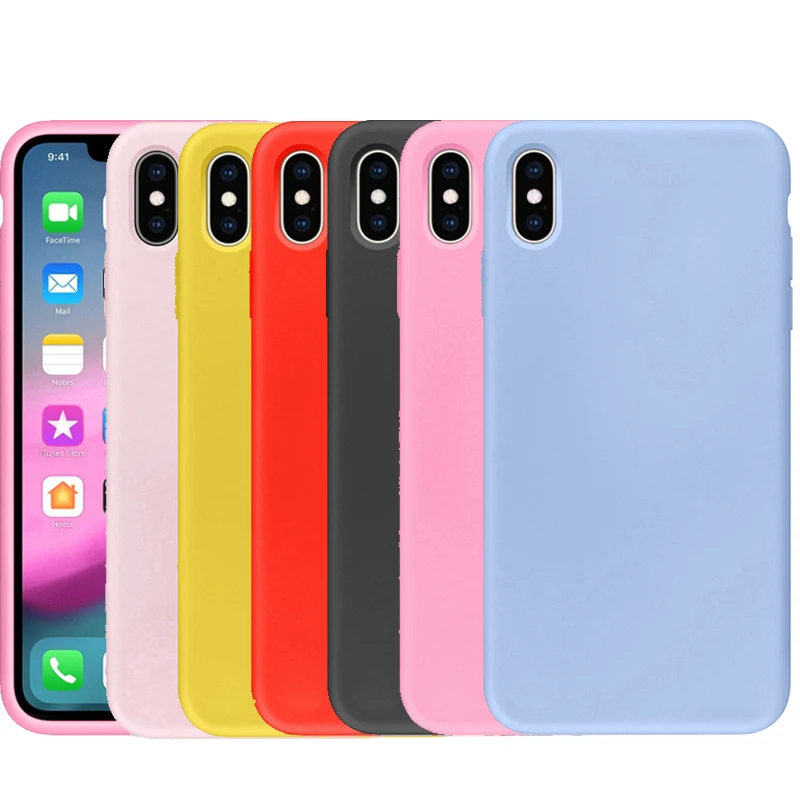Цветной силиконовый мягкий чехол для Samsung Galaxy S10 A10 A70 A30 A40 A50 M30 M10 M20 S8 S9 Plus S6 S7 edge A6 A7