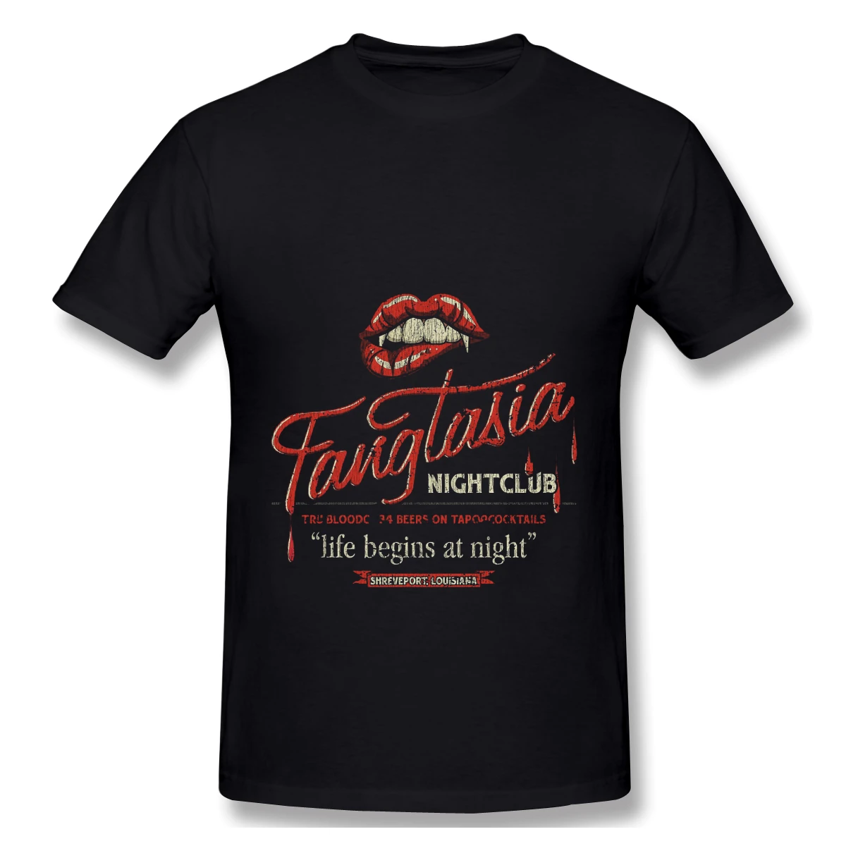 Fangtasia-Camiseta Vintage para club nocturno, Camisa de algodón, ofertas perdidas, de verano, nueva