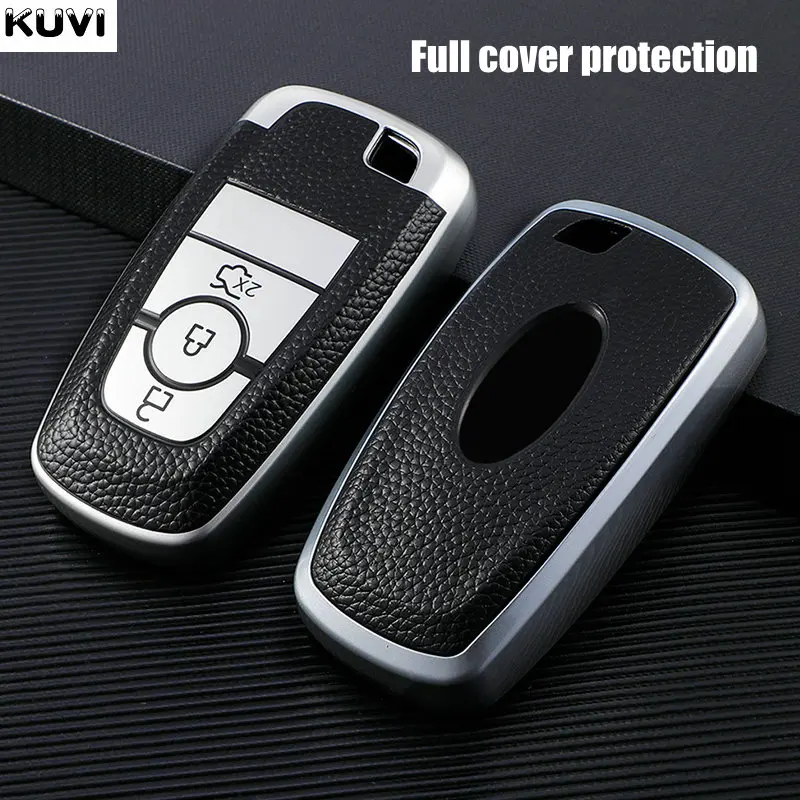 Кожаный чехол для автомобильного ключа из ТПУ Ford Fusion Mustang Explorer F-150 2017 2018 защитный