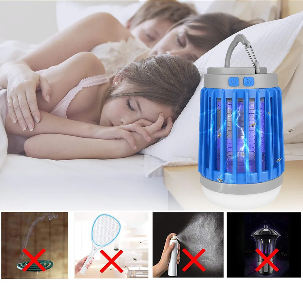 USB Москитная лампа безопасного отключения звука без УФ излучения анти москитные