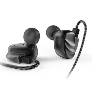 BQEYZ KC2 2BA + 2DD гибридные наушники-вкладыши Hi-Fi, бас, диджейский монитор, спортивные наушники для бега, гарнитура, наушники с микрофоном