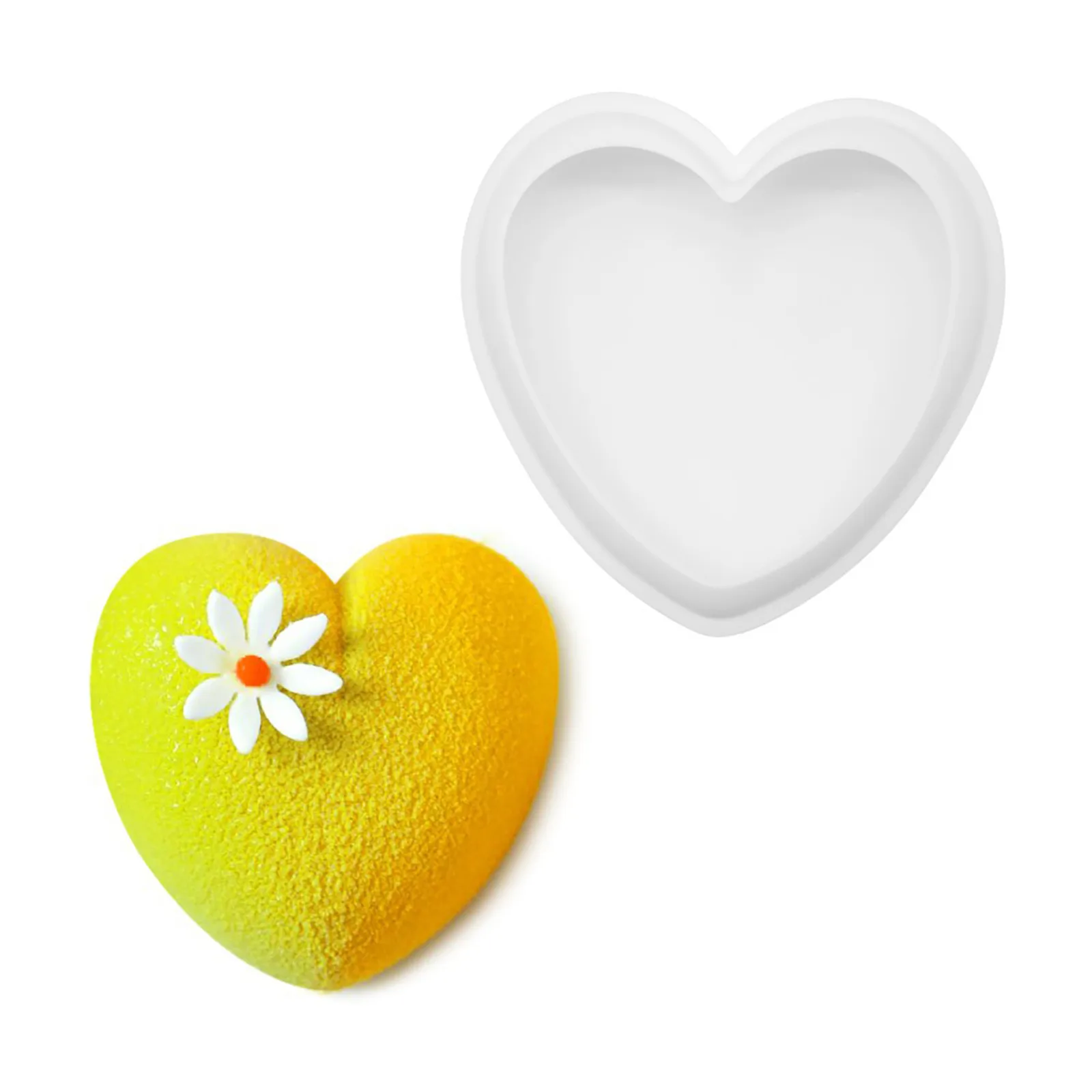 

New Heart Shaped Silicone Cake Mold Mousse Mould Chocolate Molds kitchen 3D DIY Homemade Baking Tools Cake Decorating