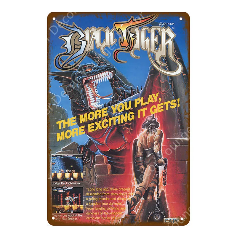 YD8101BI Кино, комикс, видео игра, Yoys Poster Play Gaming, металлические знаки, геймерская наклейка на стену для паба, бара, клуба, домашний декор, мультяшная доска, YI-162 - Цвет: YD8101BI