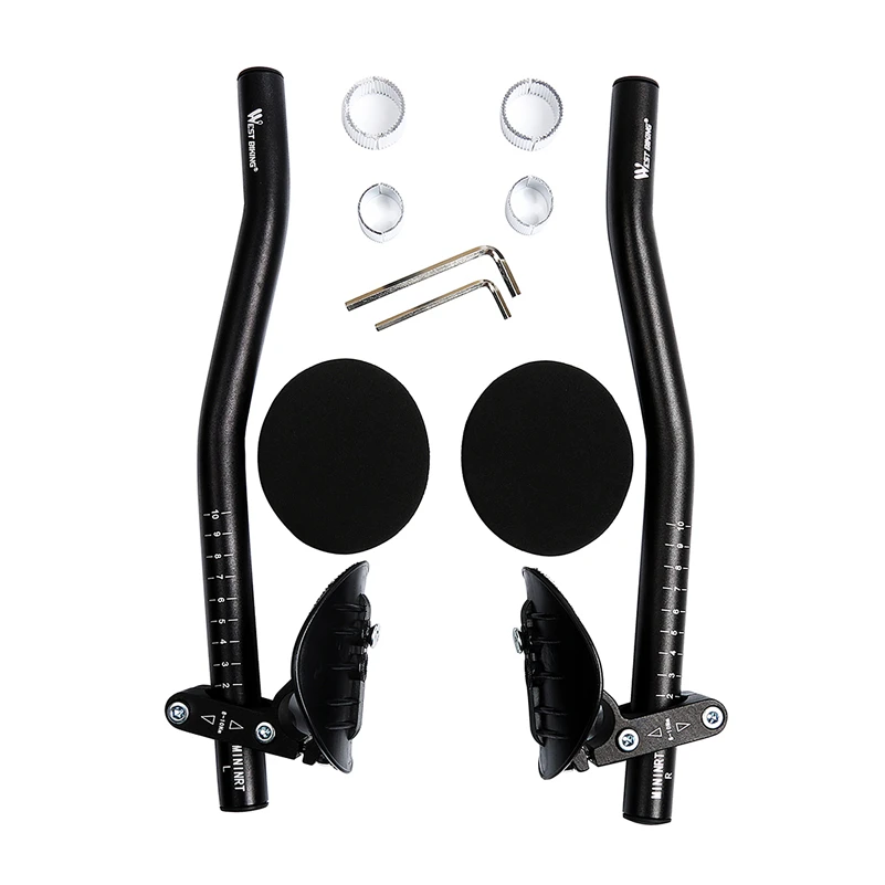 

Bicycle Rest TT Handlebar Clip on Aero Bars Handlebar Extension Triathlon Aerobars Tri Bars MTB Road Bike Cycling Rest Handlebar