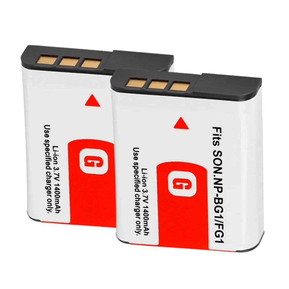NP BG1 FG1 аккумулятор для Sony Cyber Shot DSC W100 H3 H7 H9 телефон Npbg1 1400 мАч|Цифровые