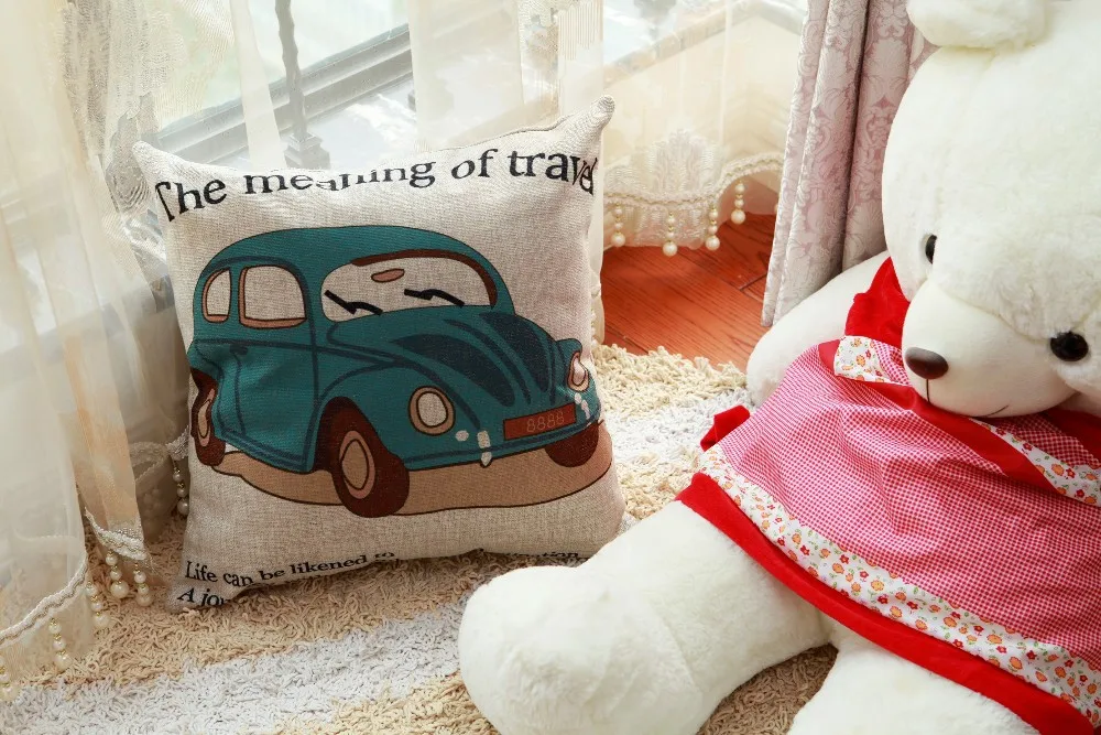 Хорошее качество толстая искусственная льняная наволочка для детской комнаты |