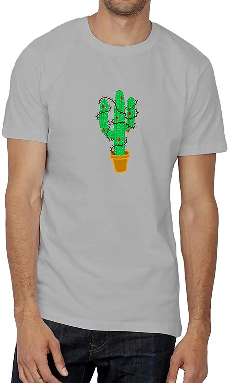

Cactus Spirit Tshirt Men Men's T-Shirt Regular Fit Present For Him Cool Breathable All Cotton Short Sleeve T Shirts