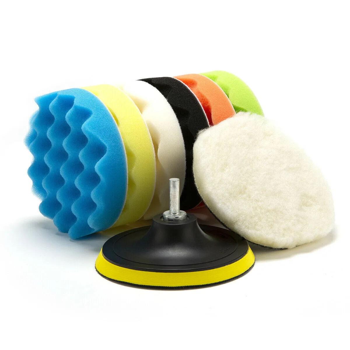 

For Drill Polishing Pad Polisher Kit Tools Wavy Waxing 5\\\\\\\\\\\\\\\" Buffer Buffing