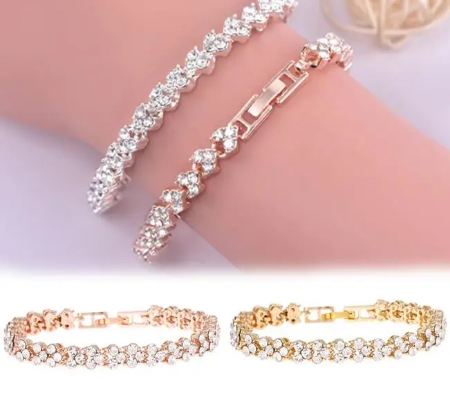 Блестящие стразы инкрустированные Модные женские ювелирные изделия женский