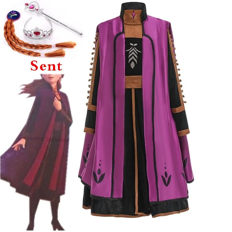 Платье Эльзы для девочек на Рождество вечевечерние косплея