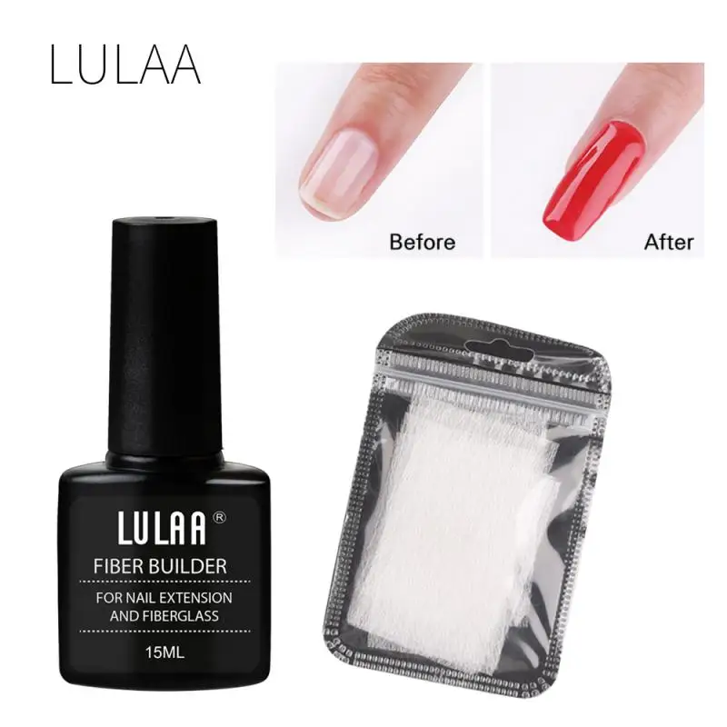 

15ml UV Gel Nail Extension Gel Nail Varnish Fiberglass Silk Nails Wrap Stickers for Gel Extension Nail Art Tools TSLM1