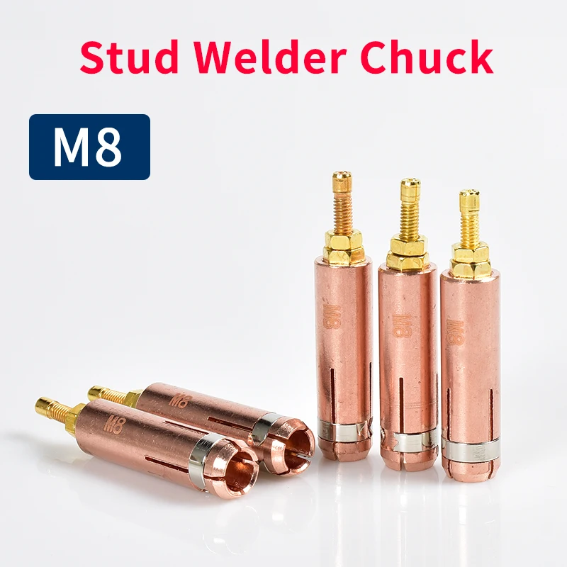 Медный патрон-гвоздик 5PcsM8 для сварки утолщенный прочный конденсатор хранения