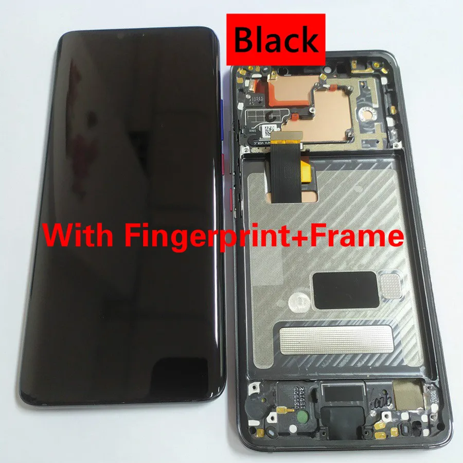 AMOLED дисплей для huawei mate 20 Pro ЖК-экран с рамкой+ отпечаток пальца для huawei mate 20 Pro ЖК-экран mate 20 PRO ЖК - Цвет: Black With Frame