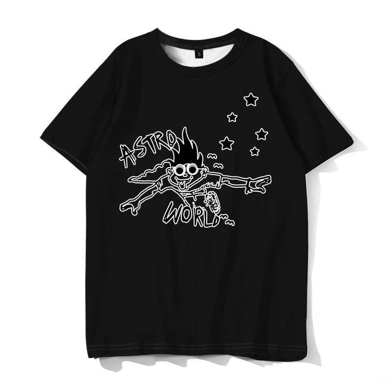 Хип хоп Тревиса Скоттс астромир футболки Harajuku мужская одежда 2018 Топы короткий