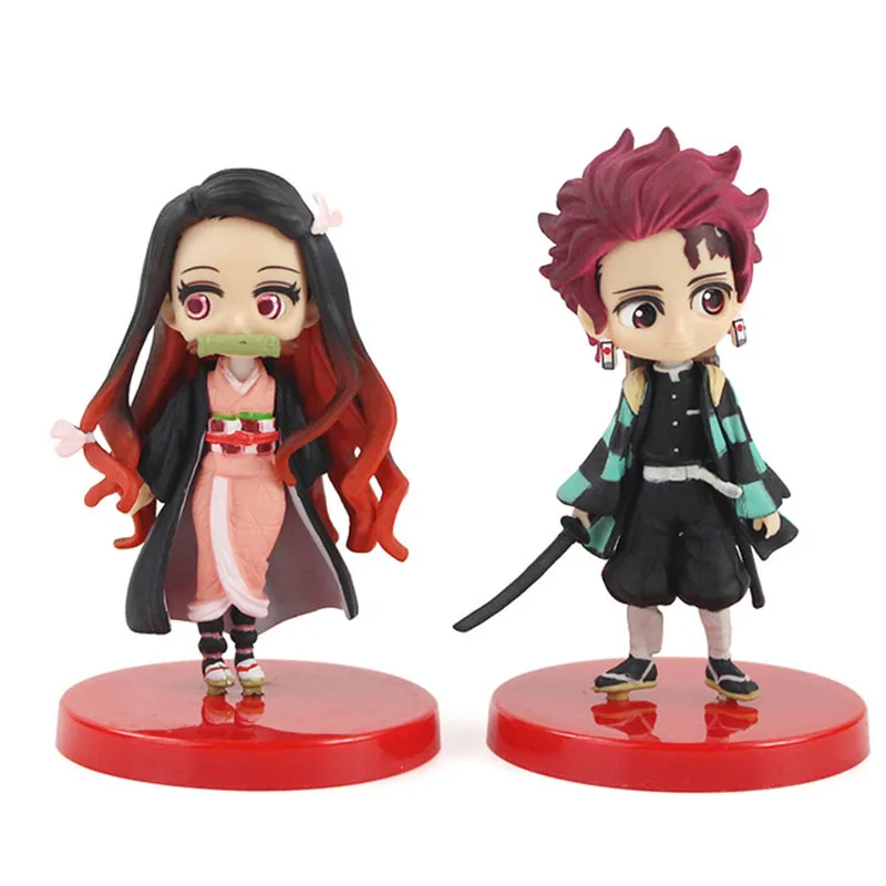 Экшн фигурка Kimetsu no Yaiba Nezuko Tanjirou Zenitsu Giyuu Inosuke из ПВХ аниме убийца демонов