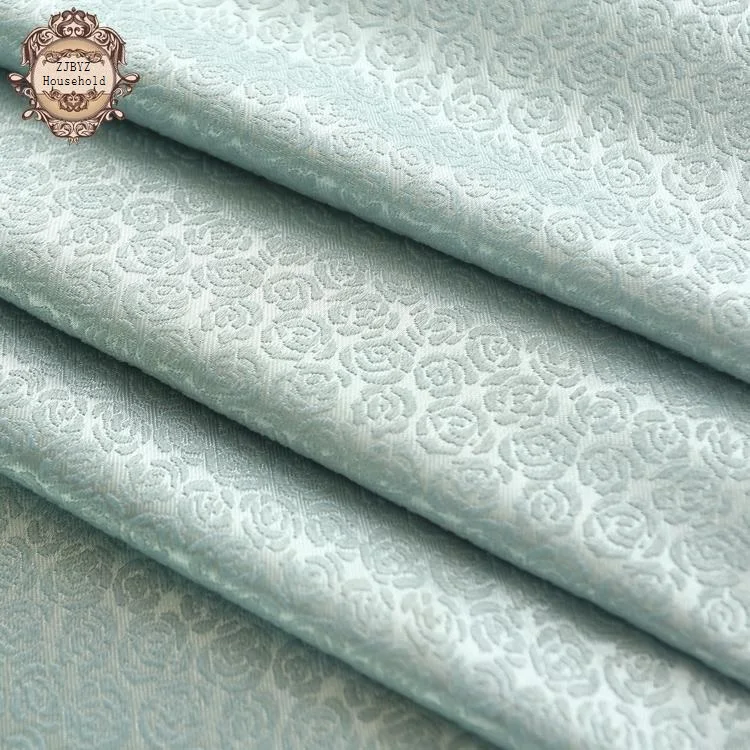 Жаккардовые шторы с синелью для вышивания синие гостиной современные на окна