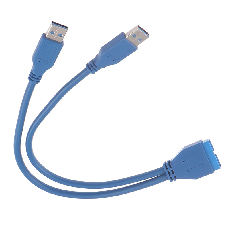 Двойной 2 портовый USB 3 0 тип А штекер на 20 контактный разъем материнской платы