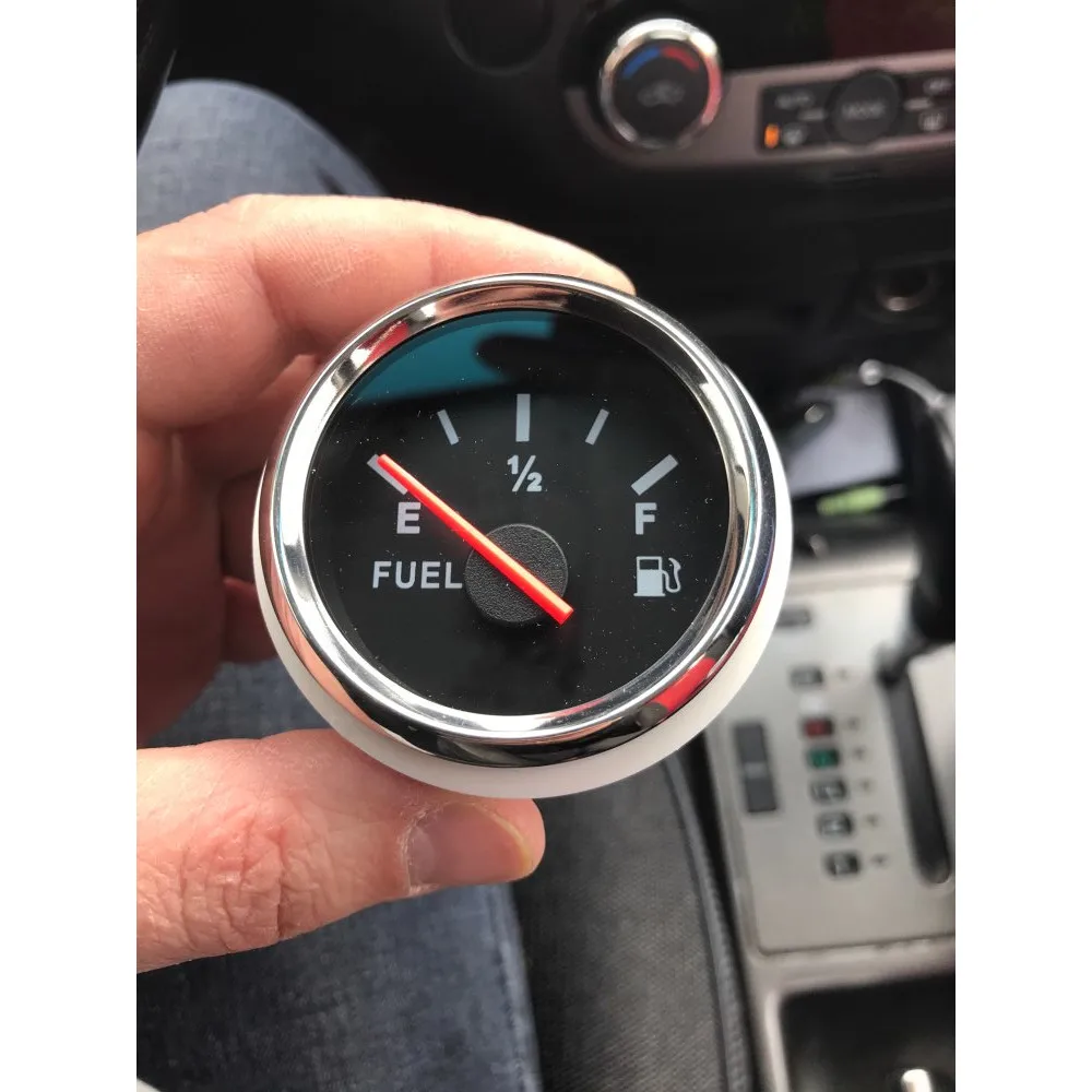 Универсальный измеритель уровня топлива 2 дюйма 52 мм 1 шт. F черный белый для лодок