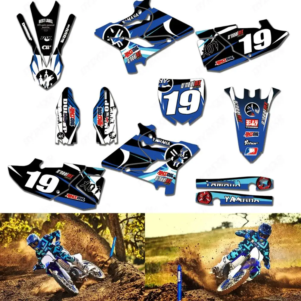 Графика команды на заказ фоны наклейки для YAMAHA YZ125 YZ250 YZ 125 YZ 250 125YZ