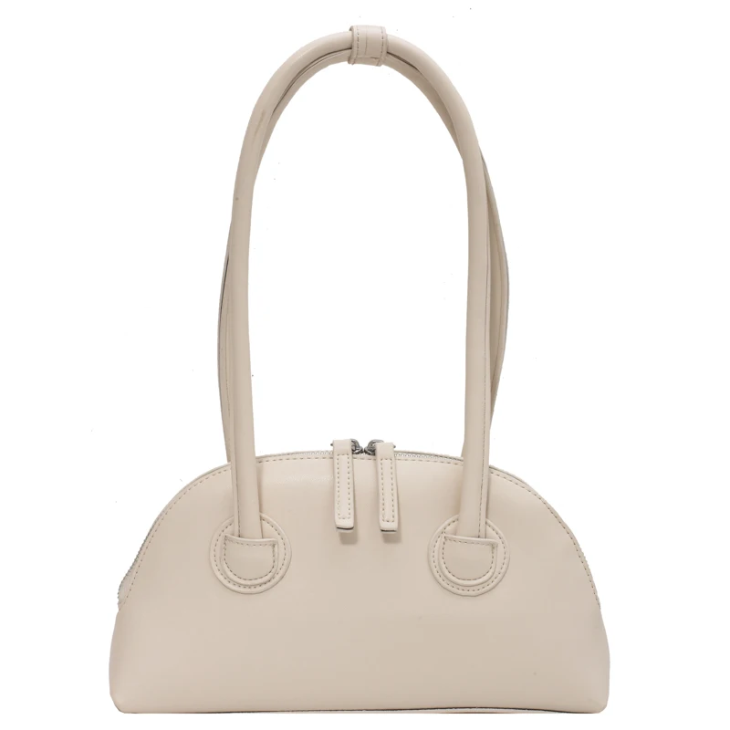 

Soild Colour Half-Moon Design Small PU Leather Crossbody Bags for Women 2021 Simple Fashion Ladies Long Handle Shoulder Handbags
