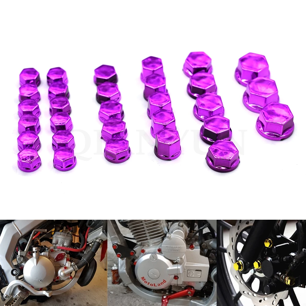 30 шт. мотоцикл Моделирование Покрытие декоративные гайки винт кепки для KAWASAKI Z250