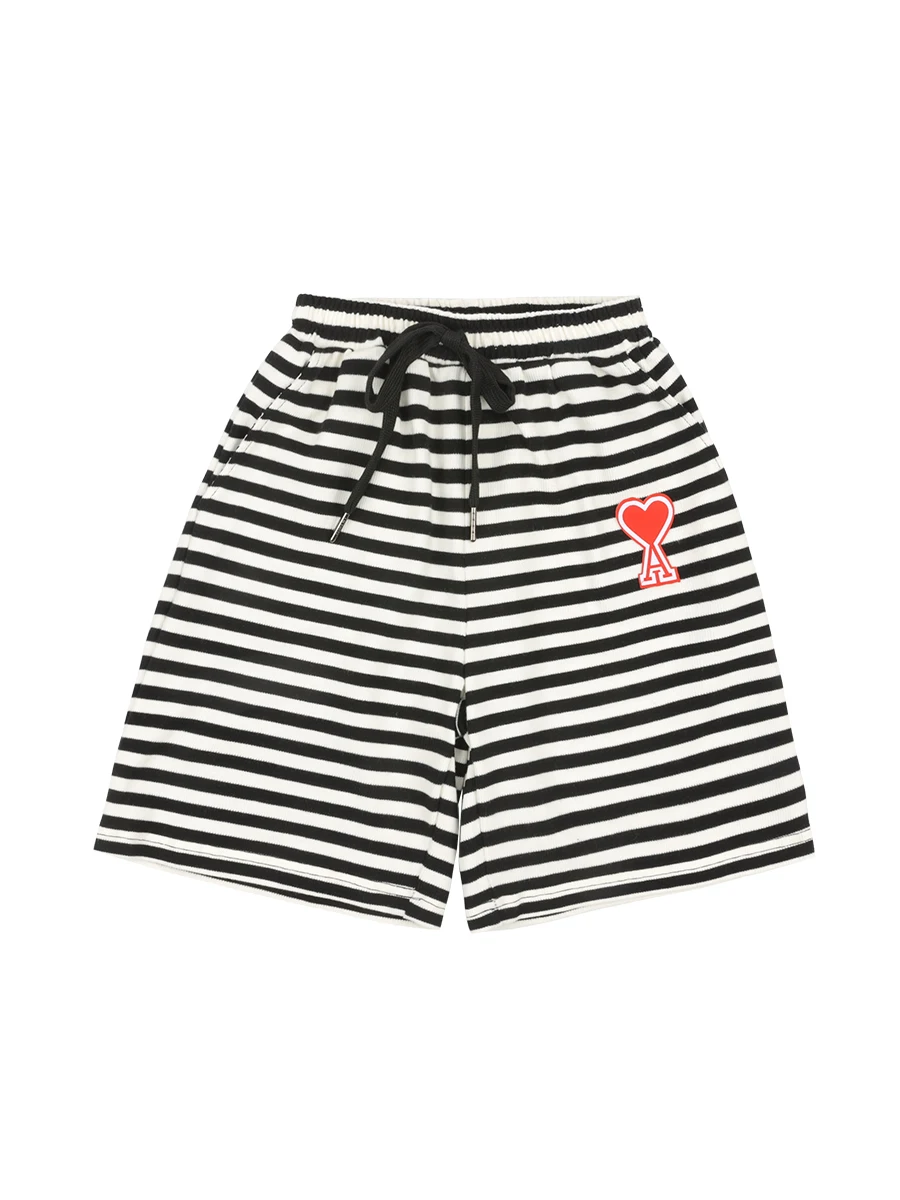 

BB Children's Clothing Boys' Striped Shorts 2021 New Summer Thin Cotton Middle Pants Medium and Big Children's Pants Fashion