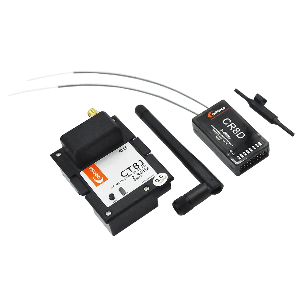 Corona 2,4 Ghz JR Graupner Module& Rx Combo Kit CR8D+ CT8J V2 DSSS