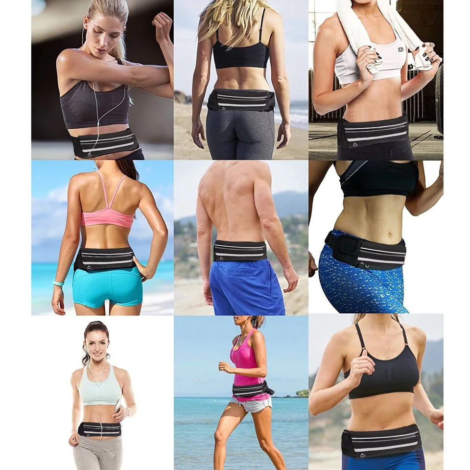 Уличная Сумка для бега ремень Водонепроницаемая поясная сумка телефона пакеты