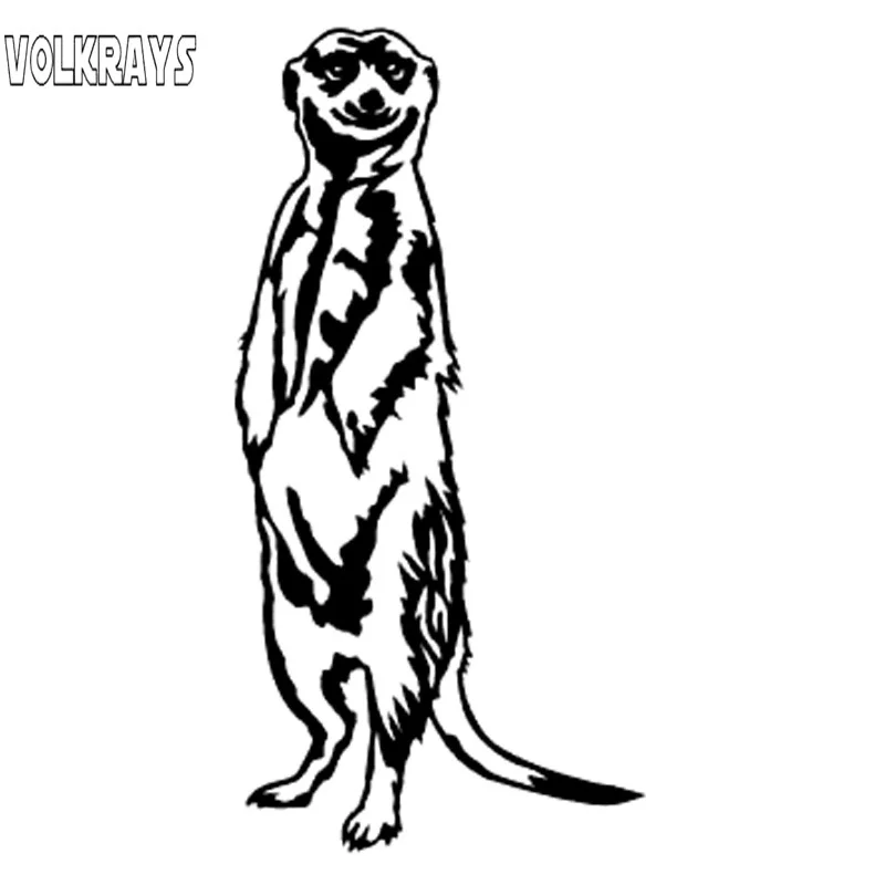 

Volkrays индивидуальная Автомобильная наклейка мерикат аксессуары Светоотражающая Водонепроницаемая Солнцезащитная животная виниловая накл...