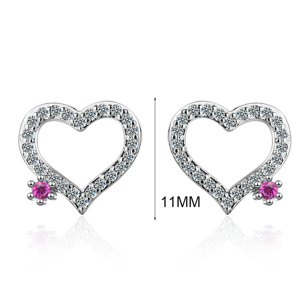 Женские серьги гвоздики MEETSOFT модные из стерлингового серебра 925 пробы с