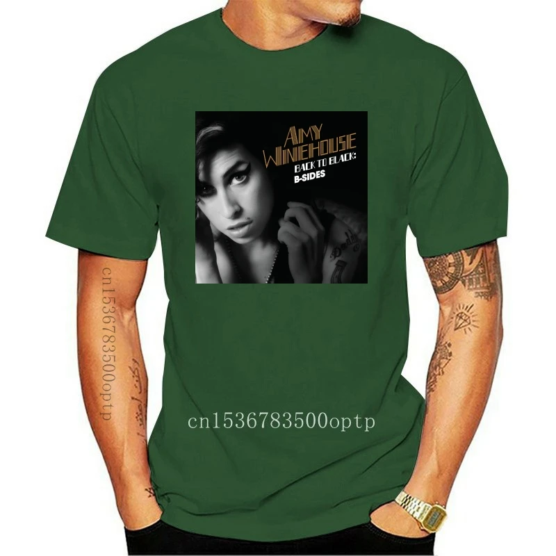 

Новинка 2021 Amy Winehouse назад в Черный Альбом Джаз певец мужские черные футболки S-3XL