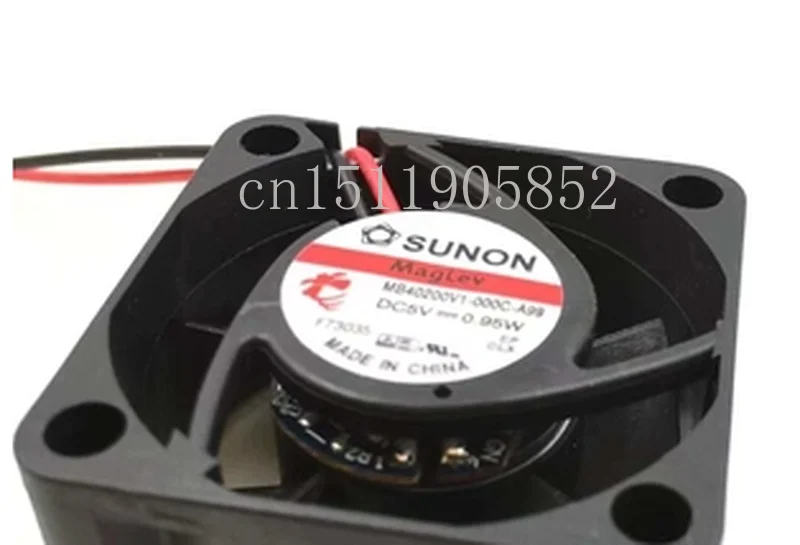 

Free shipping MB40200V1-000C-A99 DC 5V 0.95W 40x40x20mm 2-Wire Server Cooling Fan
