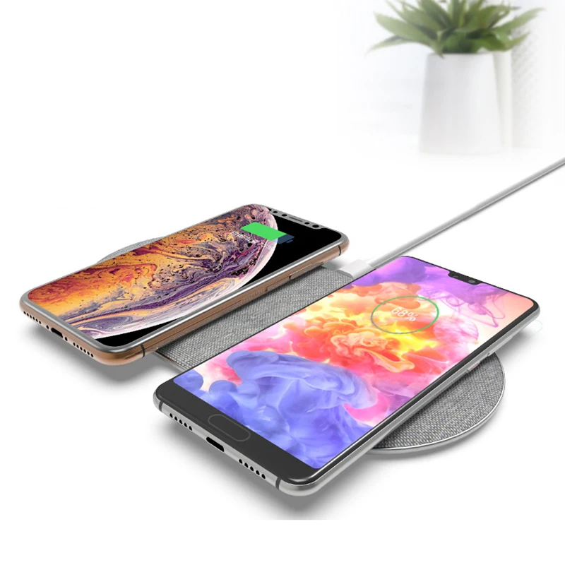 Wireless Charge Double 10W Fast Charge Wireless Charger Two-in-one Double Quick Charge Wireless for iPhone Samsung Huawei