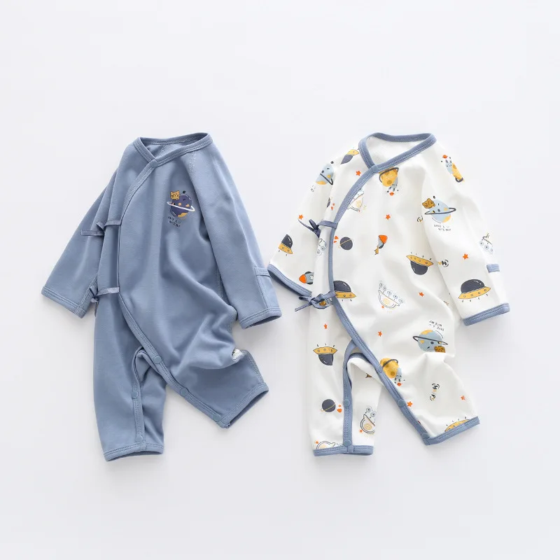 

Baby winter newborn thickening jumpsuit velvet climbing shu cotton romper baby girl clothes baby onesie