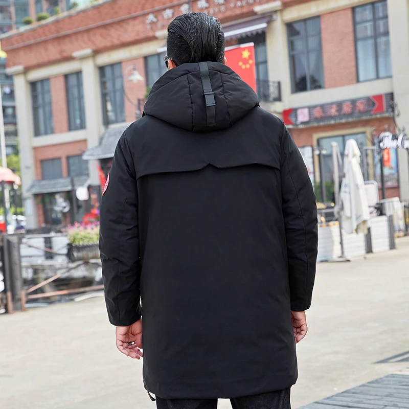 Мужская зимняя куртка размера плюс 10XL 9XL 8XL длинная парка с капюшоном для мужчин