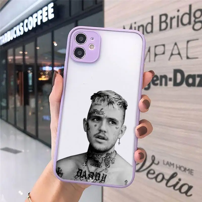 

Lil Peep Phone Cases Matte transparent For Purple iPhone 12 Mini 11 Pro XR XS Max 7 8 Plus X Back Cover