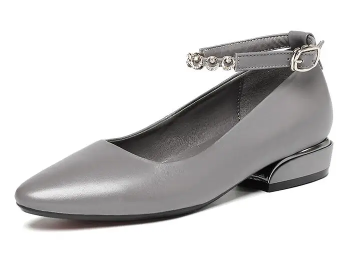 Женские балетки на низком каблуке модные модельные туфли из натуральной кожи